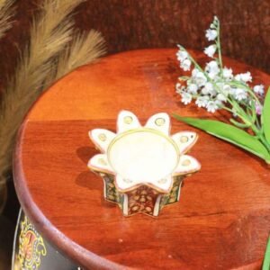 Marble Flower Candle