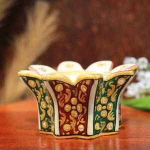 Marble Flower Candle