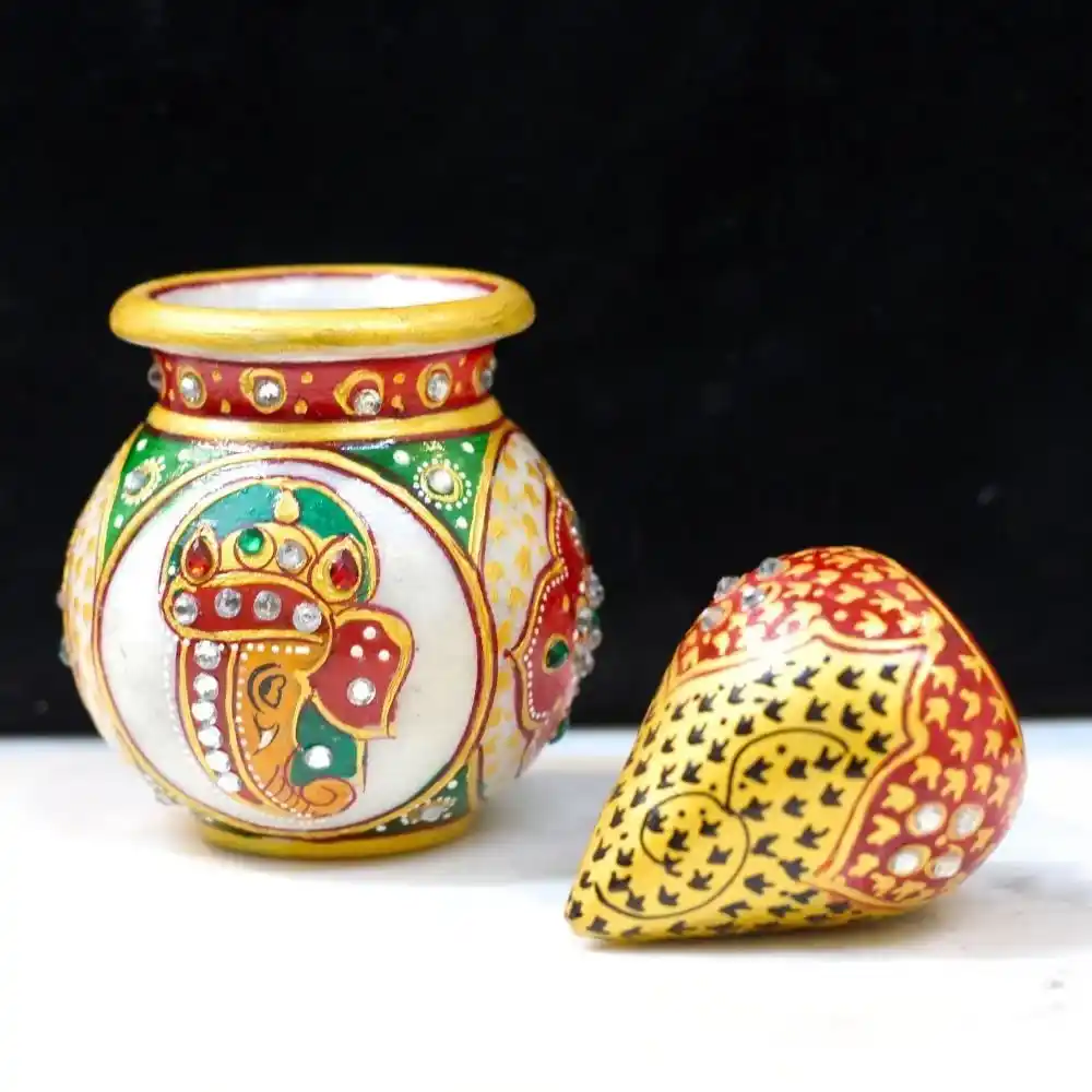 Marble Kalash Nariyal 4'' - Image 2