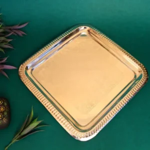 Silver Retangle Tray 11×11