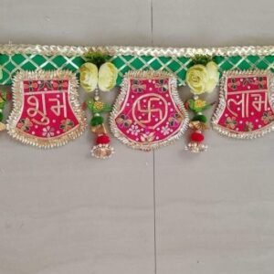 Festive Door Toran with Hamsa Hand Motifs