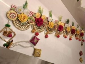 Multicolor Decorative Gota Toran with Rose Hanging