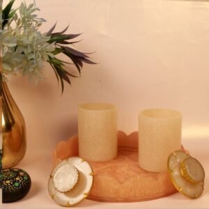 RESIN TRAY ROUND WITH JAAR