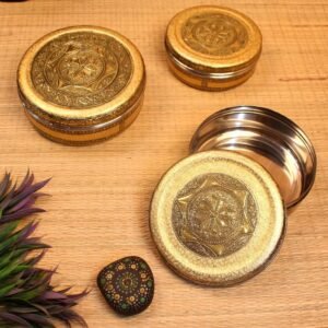 Handicrafts Papad Box Set of 3
