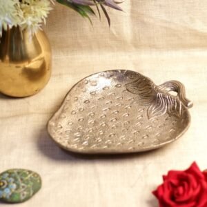 METAL SILVER APPLE TRAY