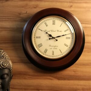 POLISH LINING WITH BRASS RING CLOCK
