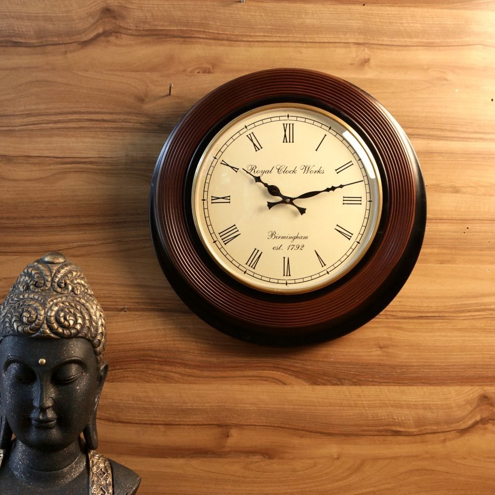 POLISH LINING WITH BRASS RING CLOCK - Image 3