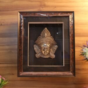 Divine Framed Metal Deity Wall Hanging | Traditional Home Decor & Sacred Gifts