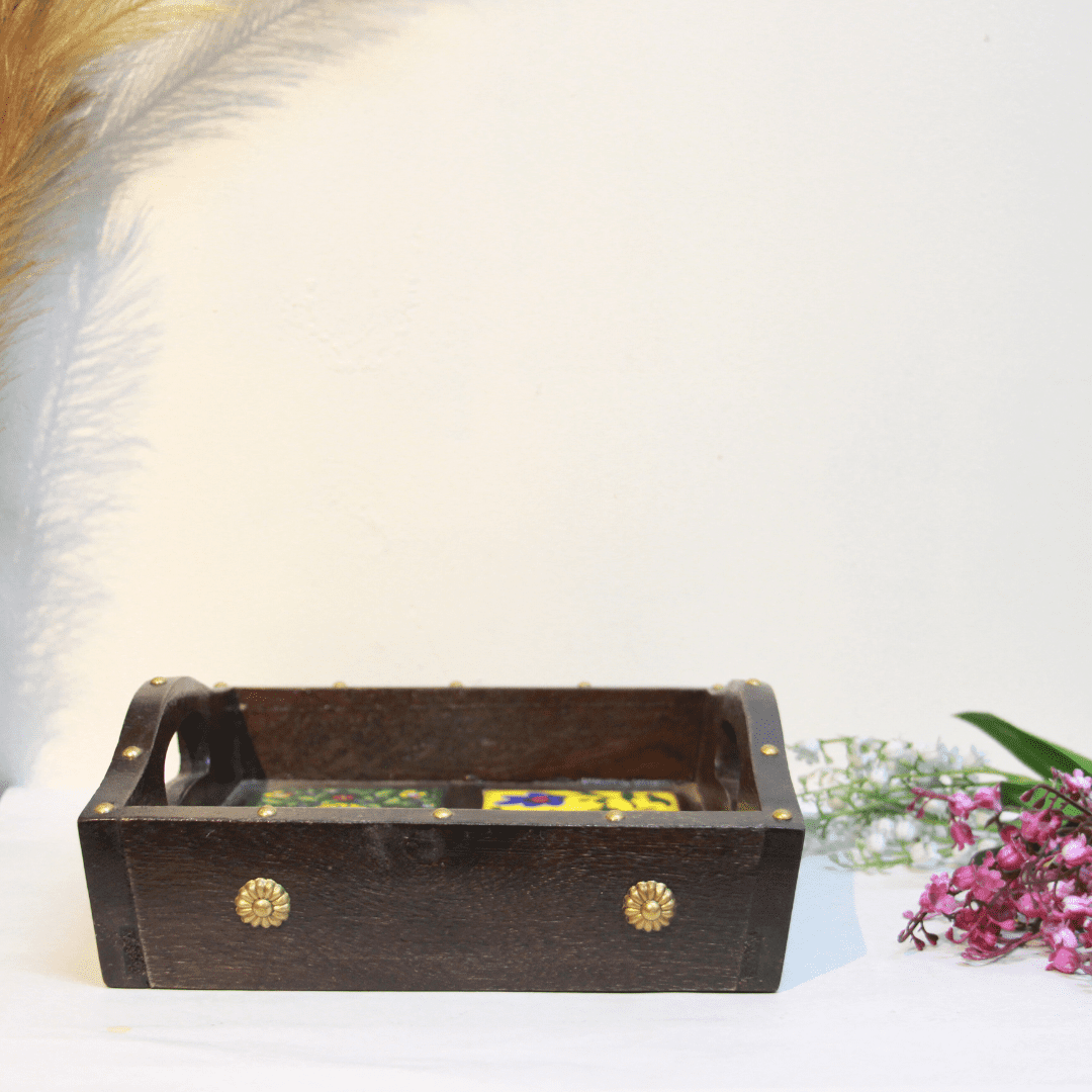 Brass Ceramic 4 Tice Tray - Image 5