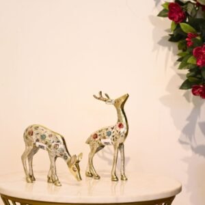 Brass Deer Set of 2