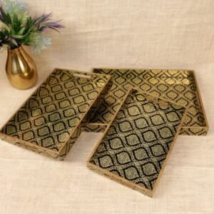 PRINTED TRAY SET OF 3
