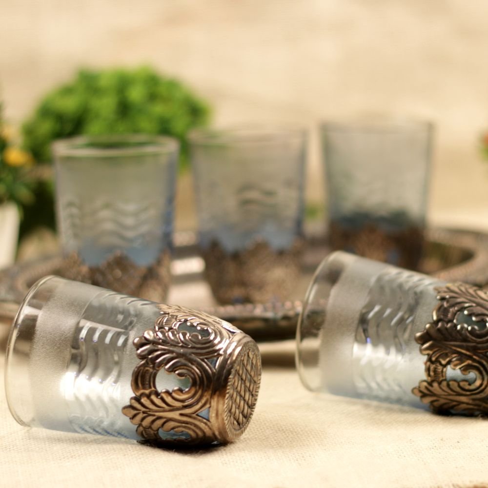 METAL FINISH 6 GLASS SET - Image 3