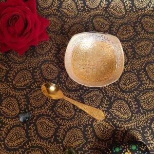 German silver Serving Bowl with Spoon