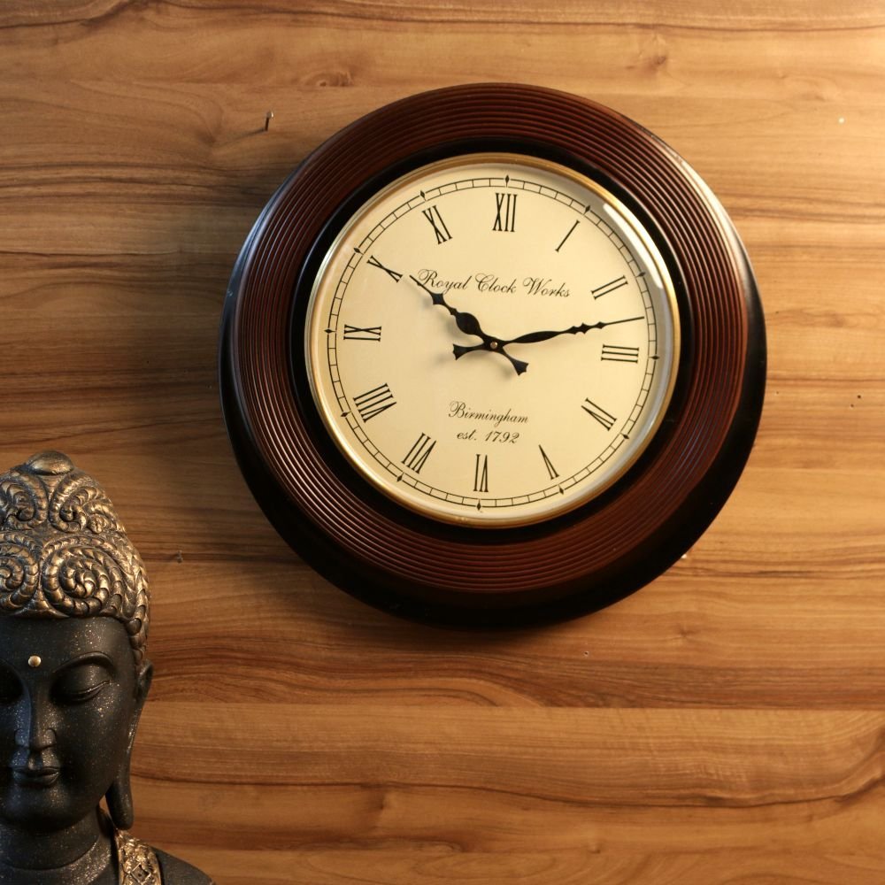 POLISH LINING WITH BRASS RING CLOCK - Image 2