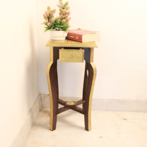 Brass Single Rack Stool