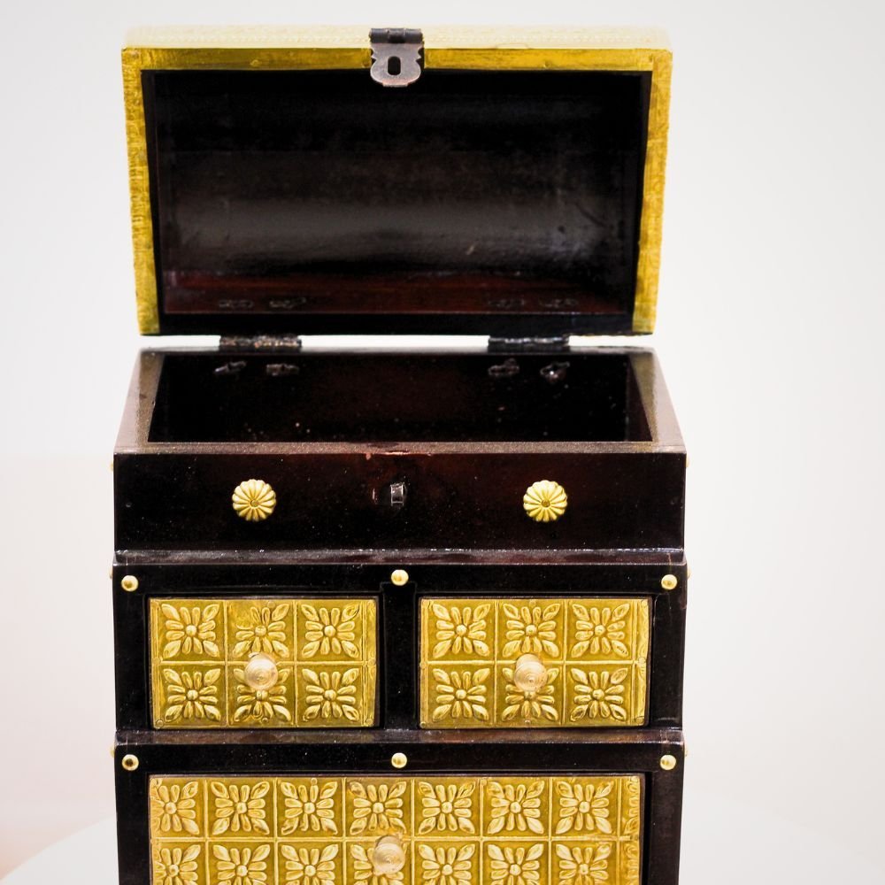 Brass Half Round Alamari Small Box - Image 4