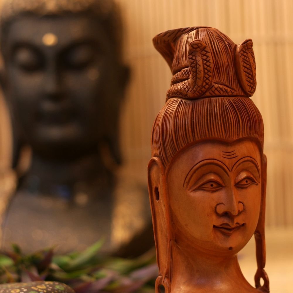 WOODEN LORD SHIVA 8 INCH - Image 3