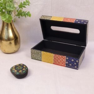 Hand Painted Wooden Tissue Box