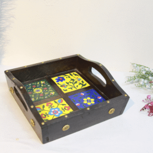 Brass Ceramic 4 Tice Tray