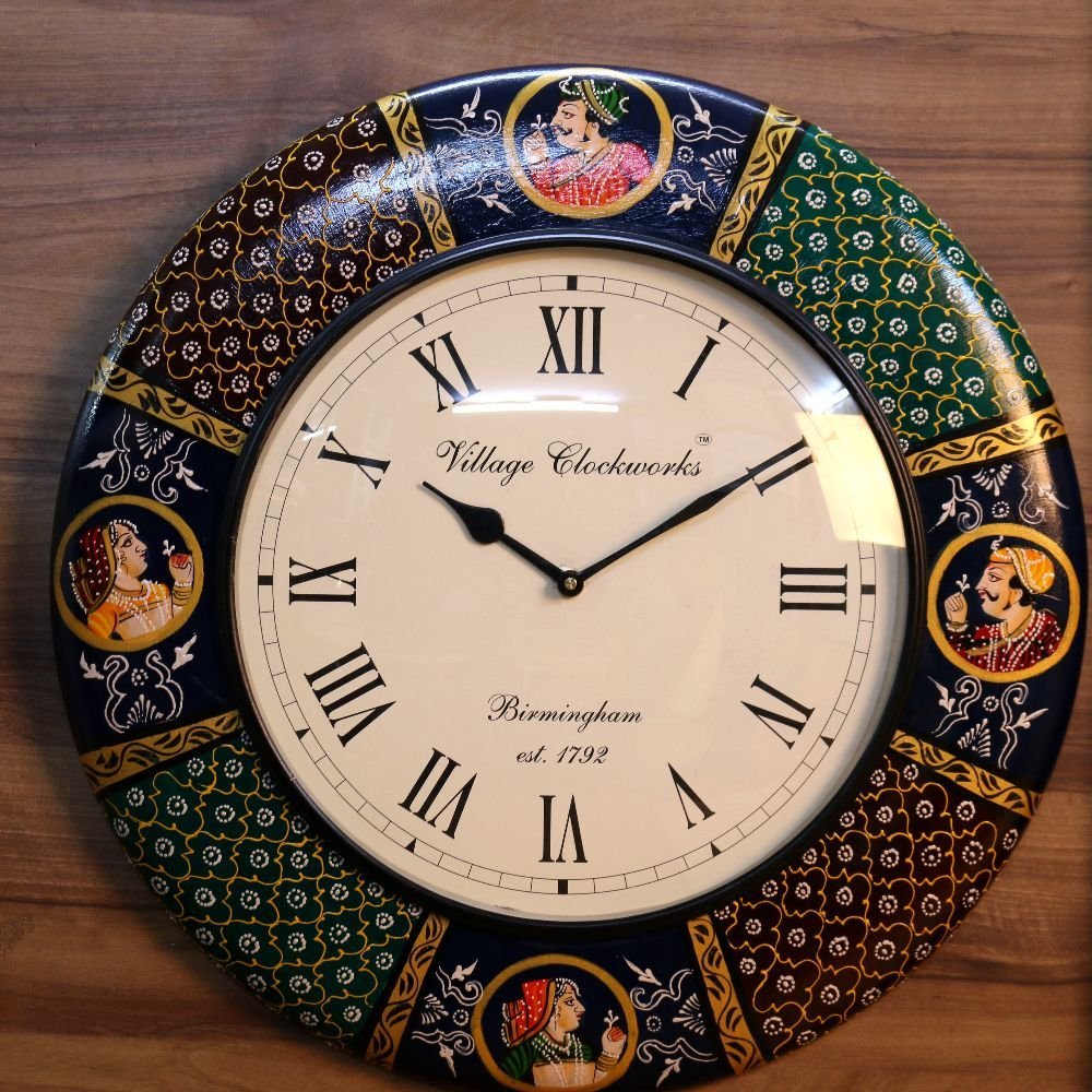 Metal Wall Clock with Intricate Designs - Image 2