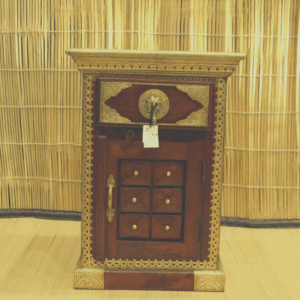 Wooden Bedside Brass Furniture