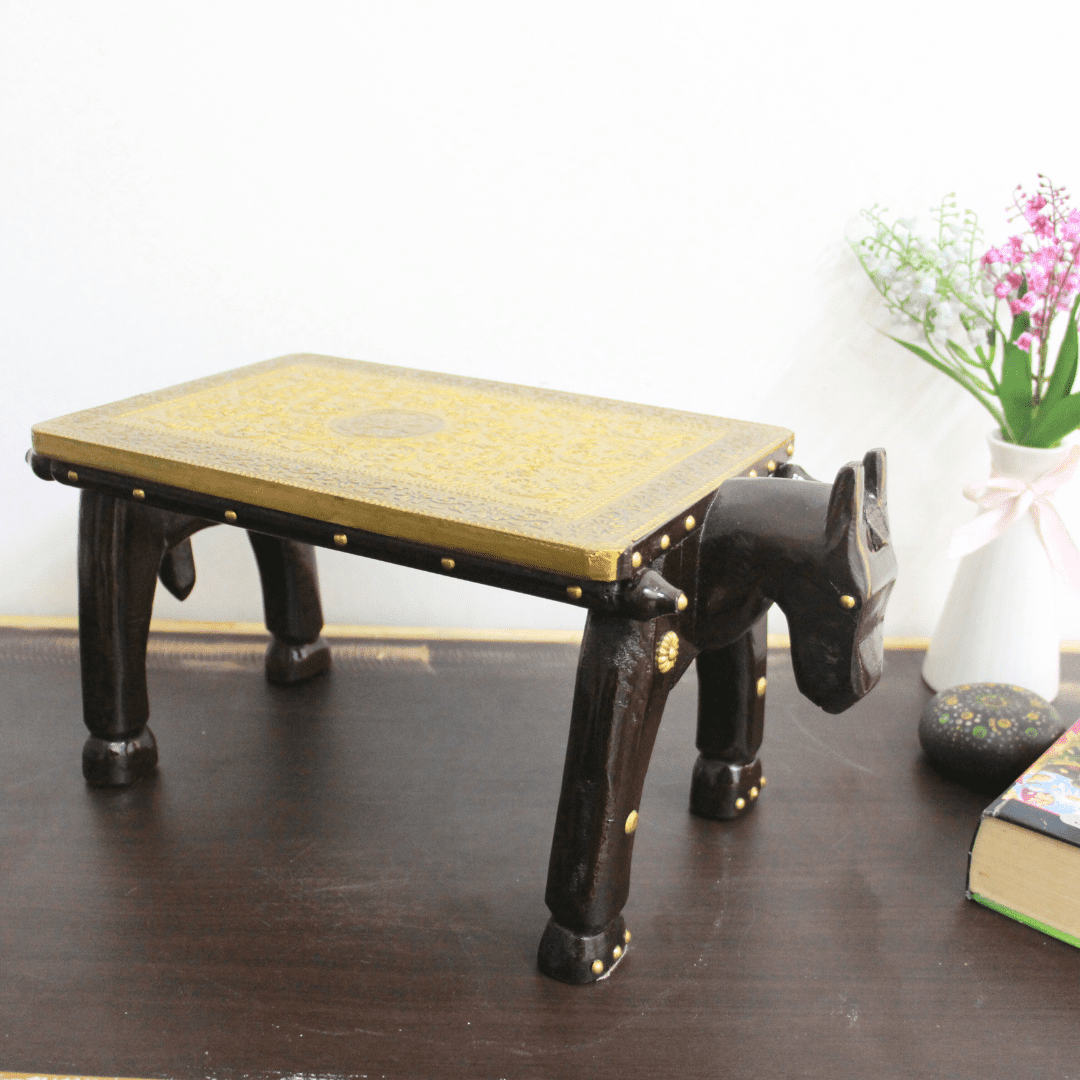 Brass Horse Bench - Image 3