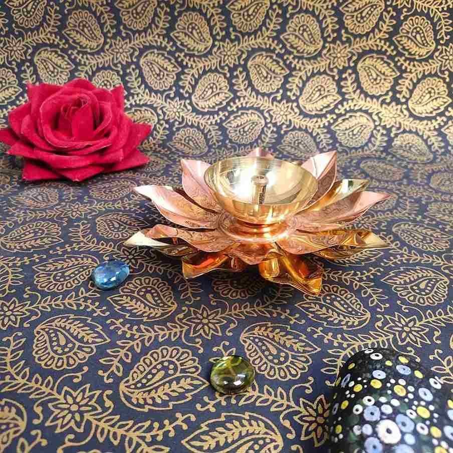 Brass Diya | Premium Pooja Oil Lamp for Temple & Festive Décor | 30% off - Image 2