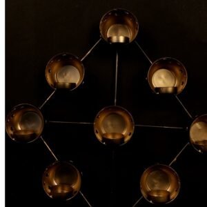 Butterfly Wall Tea Light Holder – 10-Cup Iron Lamp for Festive and Statement Decor