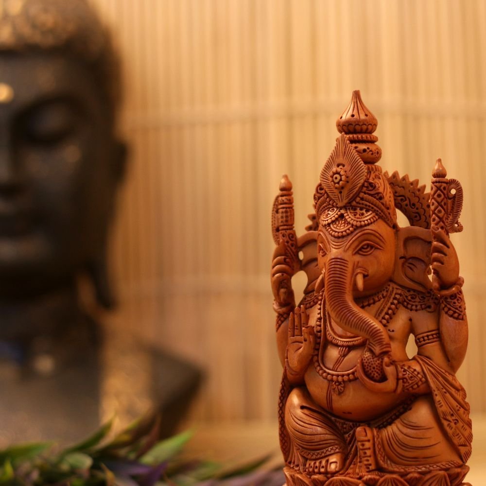 Wooden Handicraft Shesham Ganesh Ji - Image 2