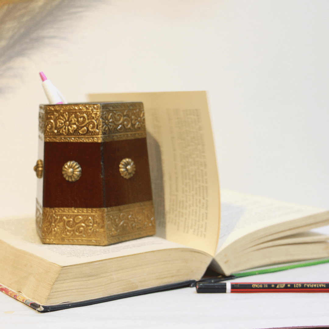 Brass Pen Stand Octornal - Image 5