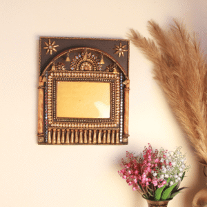 WOODEN KUNDAR 5 BELLS PHOTO FRAME
