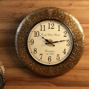 18 INCH ASSORTED CLOCK TAGARI BRASS