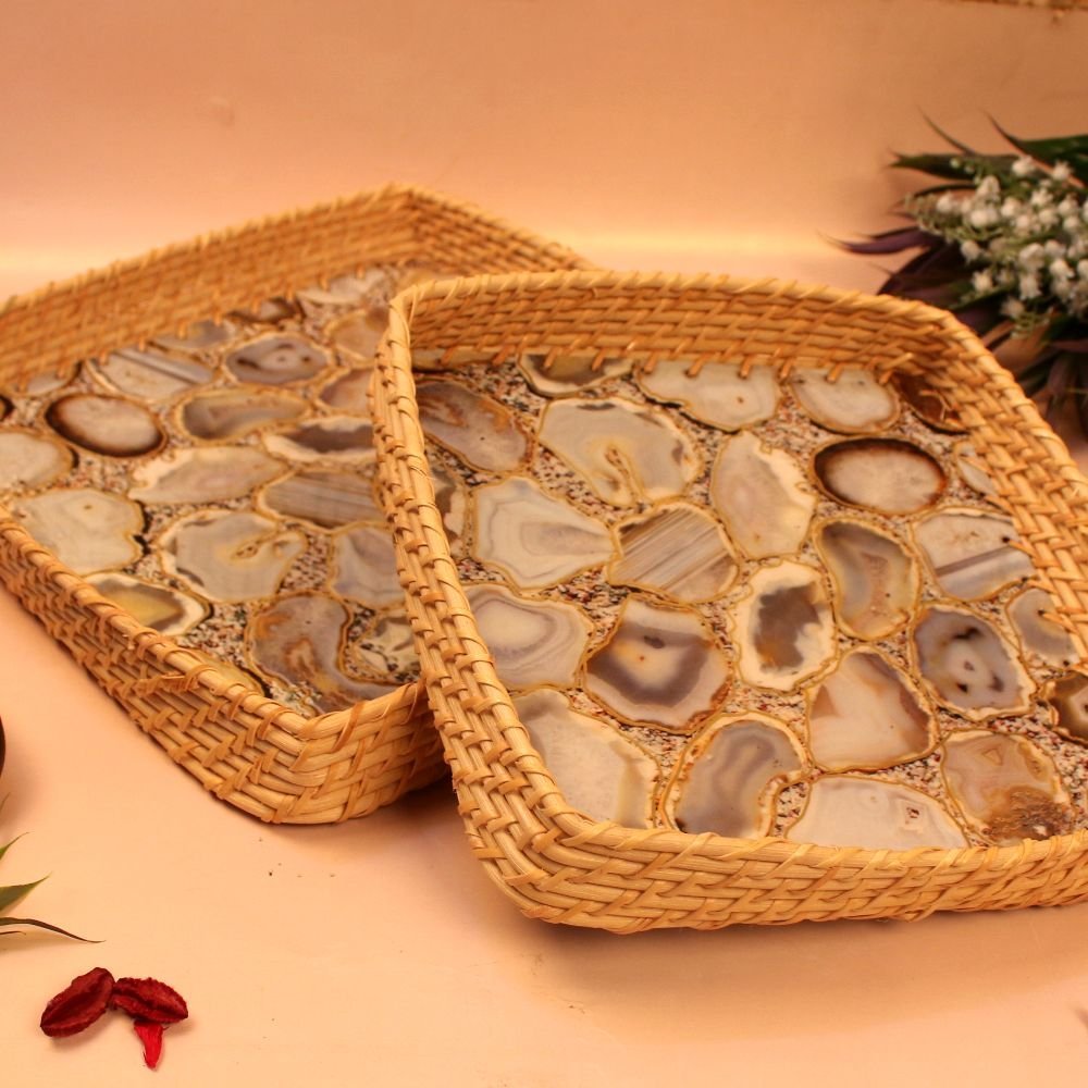 Wooden Mop Tray Set Of 2 - Image 4