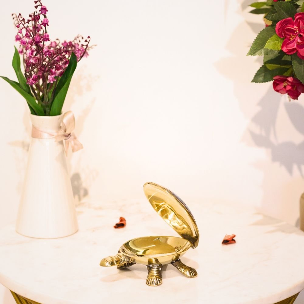 Brass openable Tortoise 6'' - Image 3