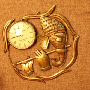 Iron Ganesha Wall Clock