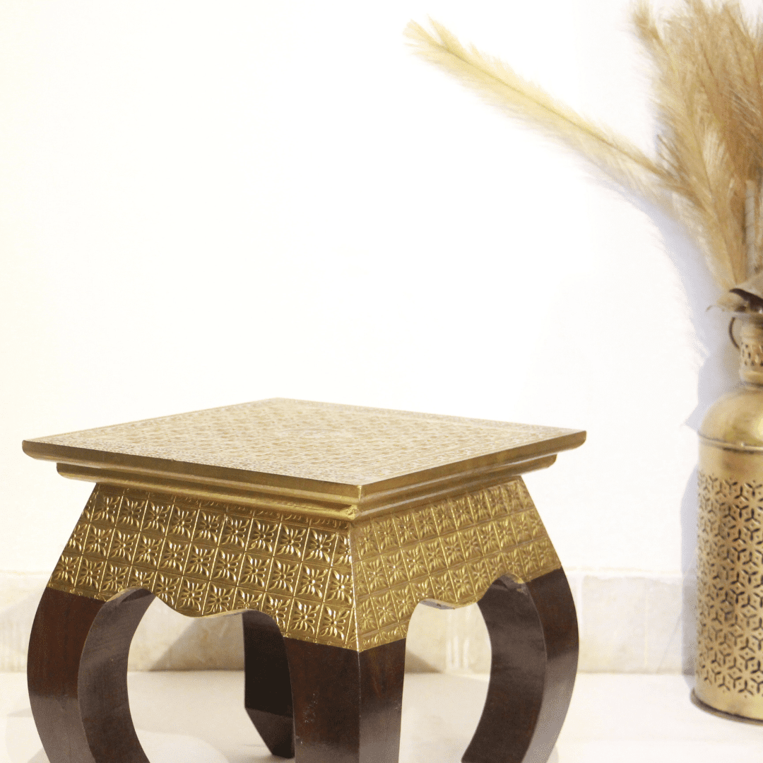 Brass Opm Stool 14x14 - Image 2