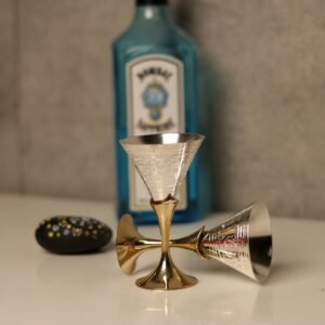 Silver-Plated Cocktail Glasses (Set of 2)