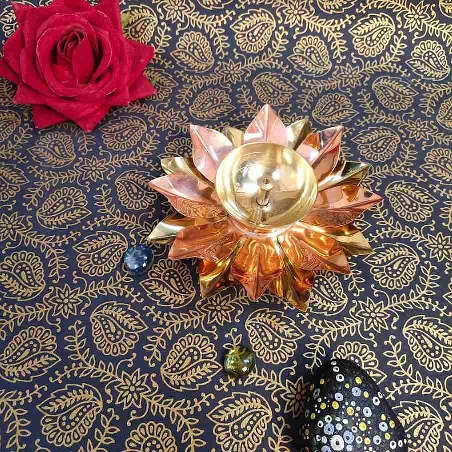Brass Diya | Premium Pooja Oil Lamp for Temple & Festive Décor | 30% off