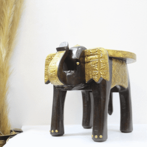 Brass Elephant Stool 12”