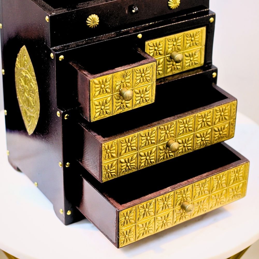 Brass Half Round Alamari Small Box - Image 3
