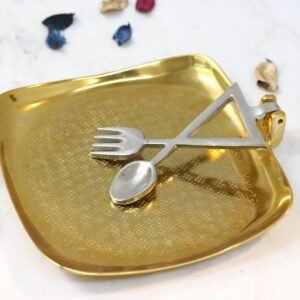 Aluminium Hammered Plate Napkin Holder