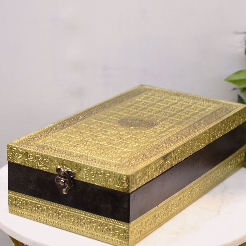 Brass Bangal Box 13x8x4 - Image 2