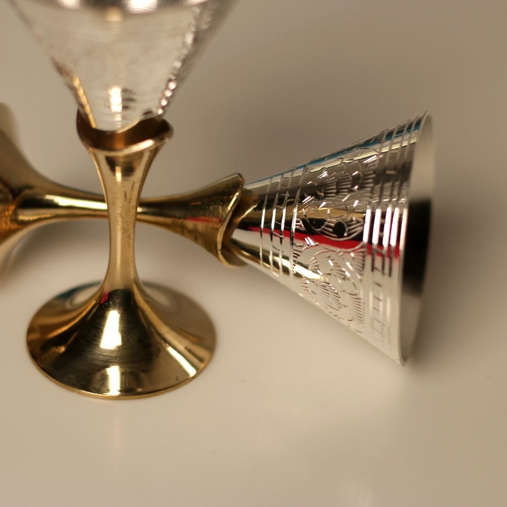 Silver-Plated Cocktail Glasses (Set of 2) - Image 4