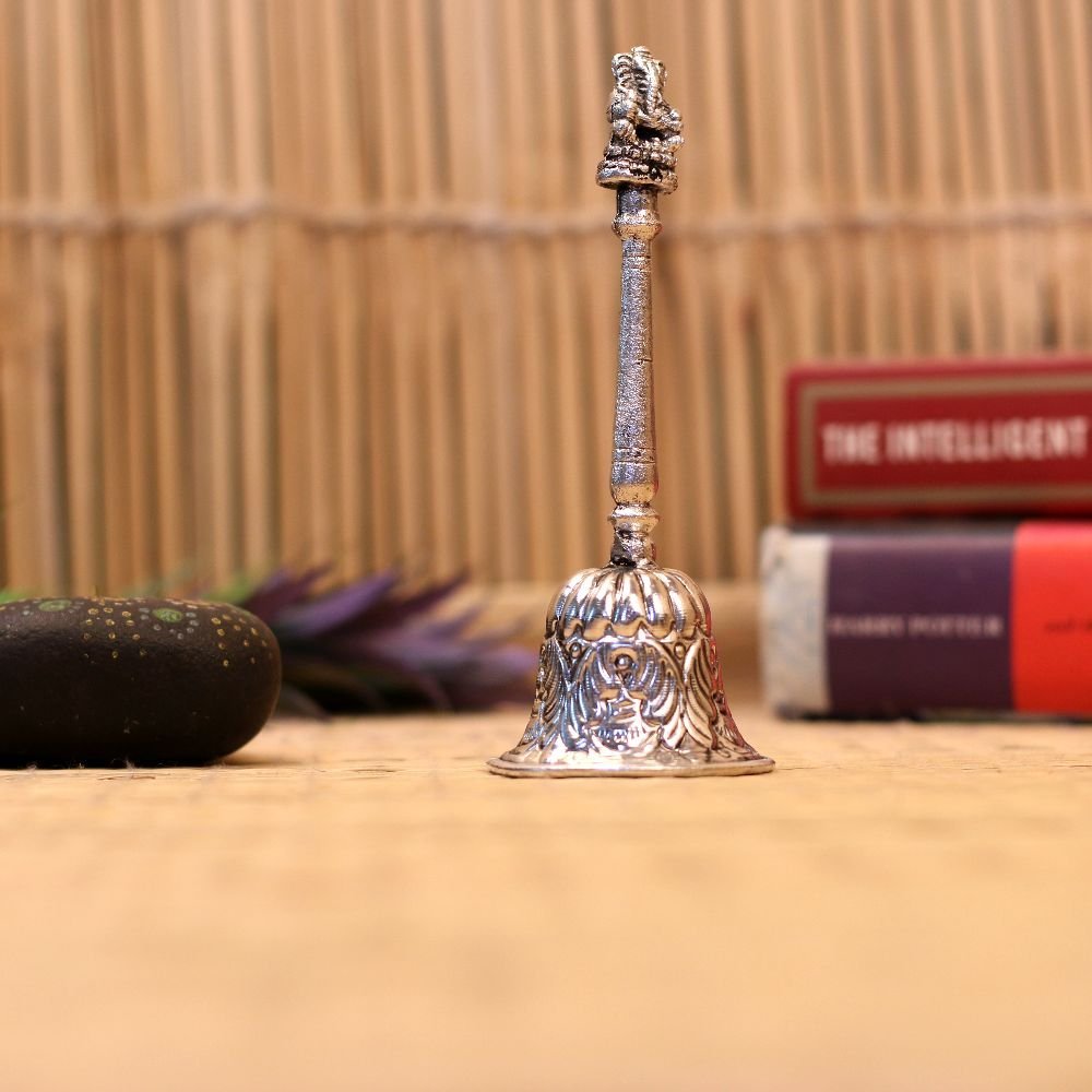 Silver Temple Pooja Bell - Image 3