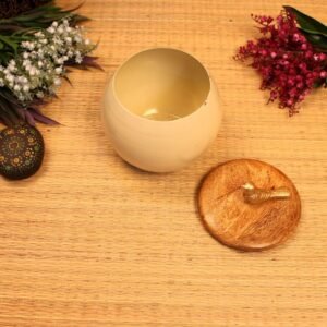 Handheld Brass Incense Burner (Dhoop Dani) 6 in | Traditional Pooja Censer
