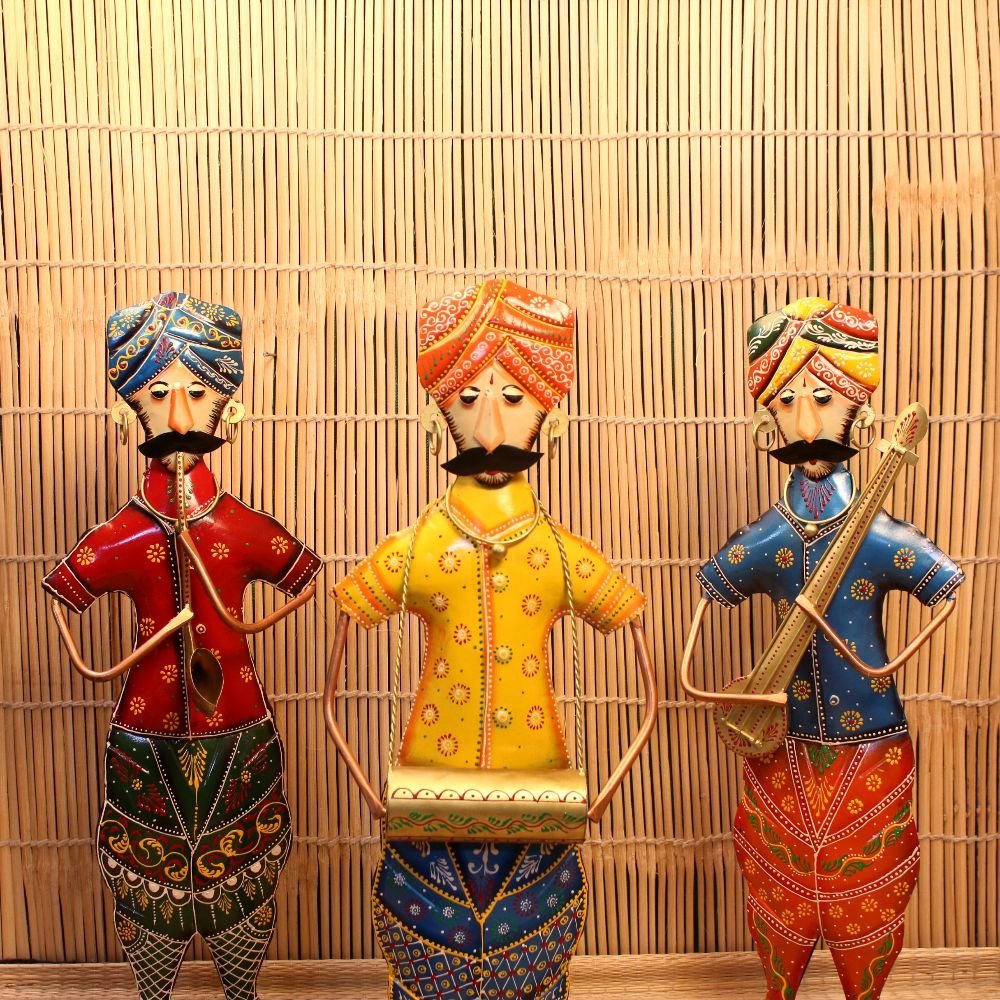 Iron Musician Statues (Set of 3) - Image 2