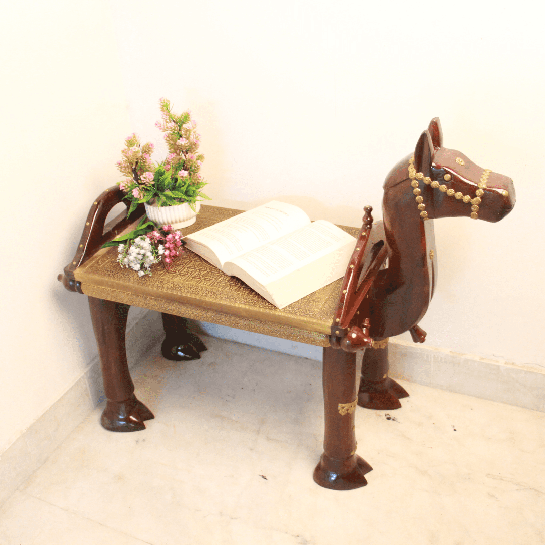 Brass Camel Bench Med. - Image 3