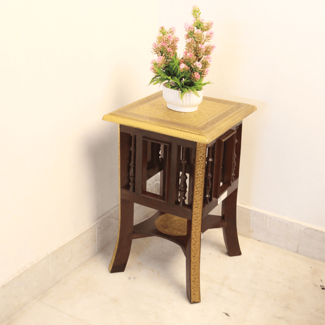 Brass Tive Stool - Image 2