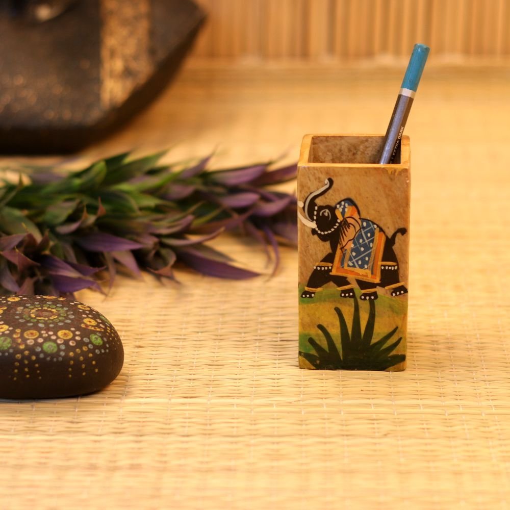 MARBLE 4 INCH PEN STAND - Image 3