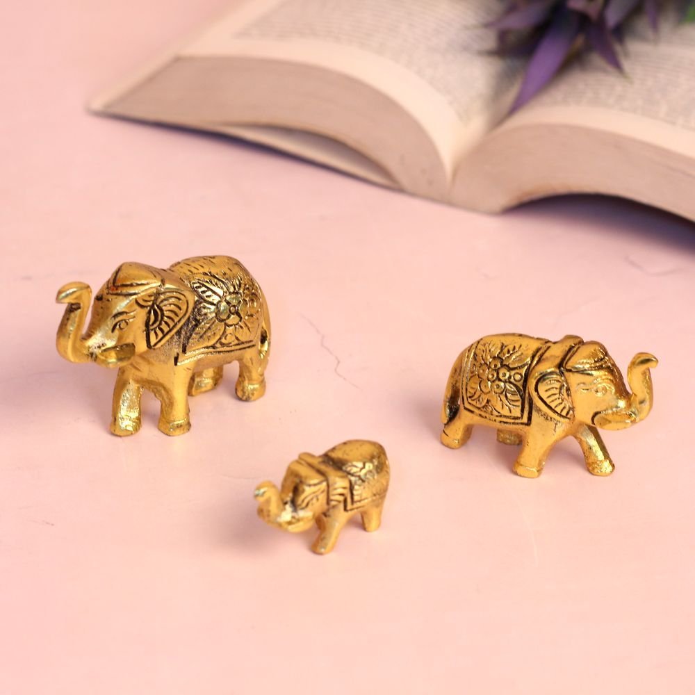 Metal Elephant Set Of 3 - Image 2